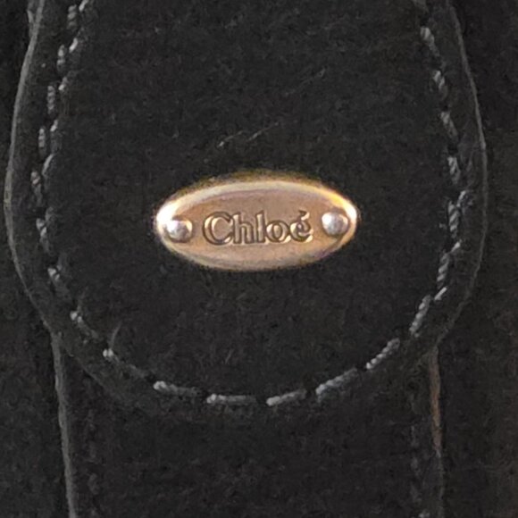 Vintage Size 36.5 Chloe' Black Leather Isetta Boots Made in Italy Good Condition - Picture 5 of 6